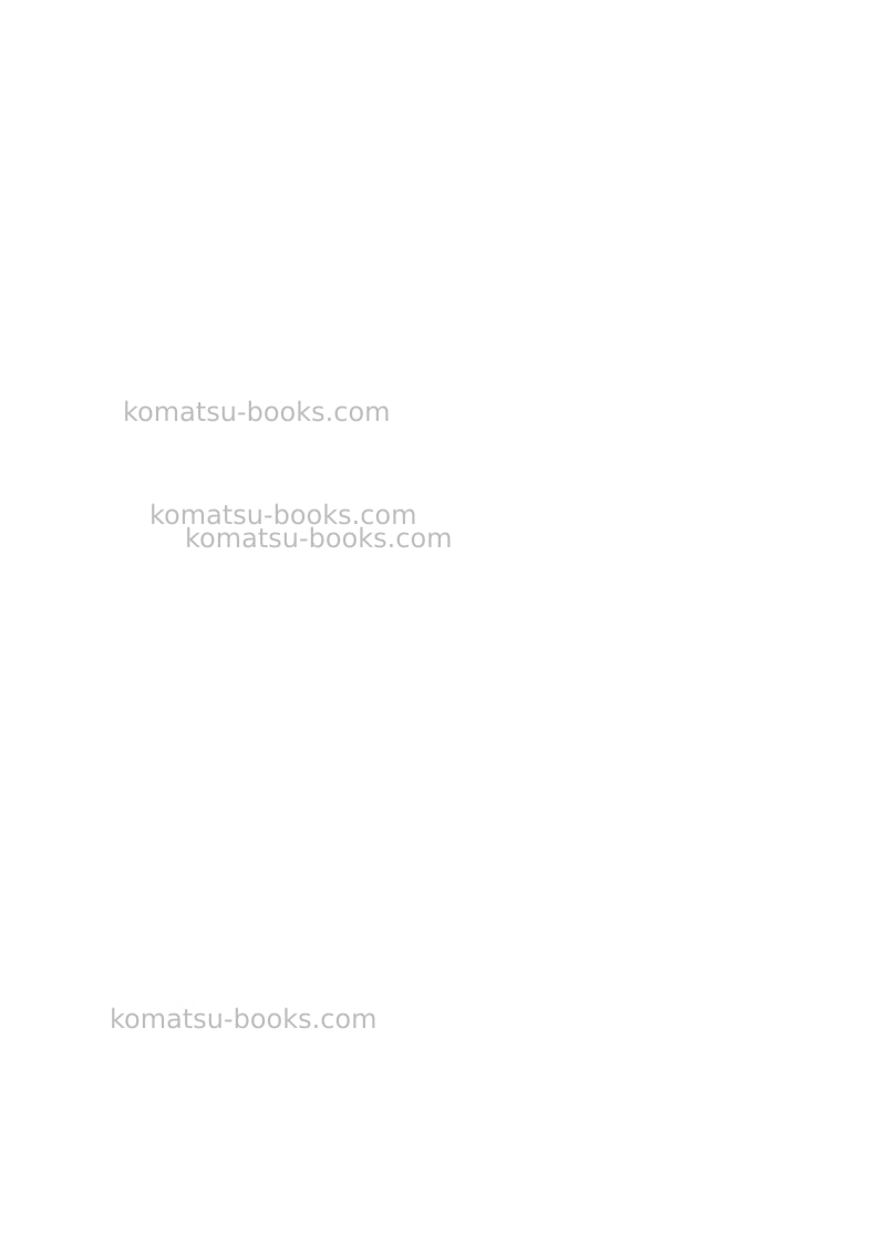 Komatsu hd465-7jpn-w/o egr, -40c degree Repair & maintenance cover Page 2
