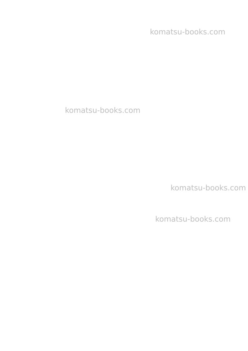 Komatsu wa600-6jpn-for kal Repair & maintenance cover Page 2