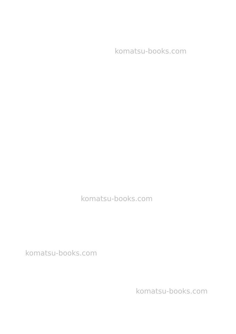 Komatsu 107e-3 seriesjpn Repair & maintenance cover Page 2 Komatsu 107e-3 seriesjpn Repair & maintenance cover Page 2