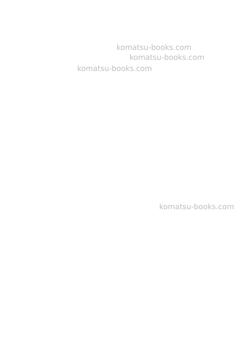 Komatsu hm300-5jpn Repair & maintenance cover Page 2 Komatsu hm300-5jpn Repair & maintenance cover Page 2