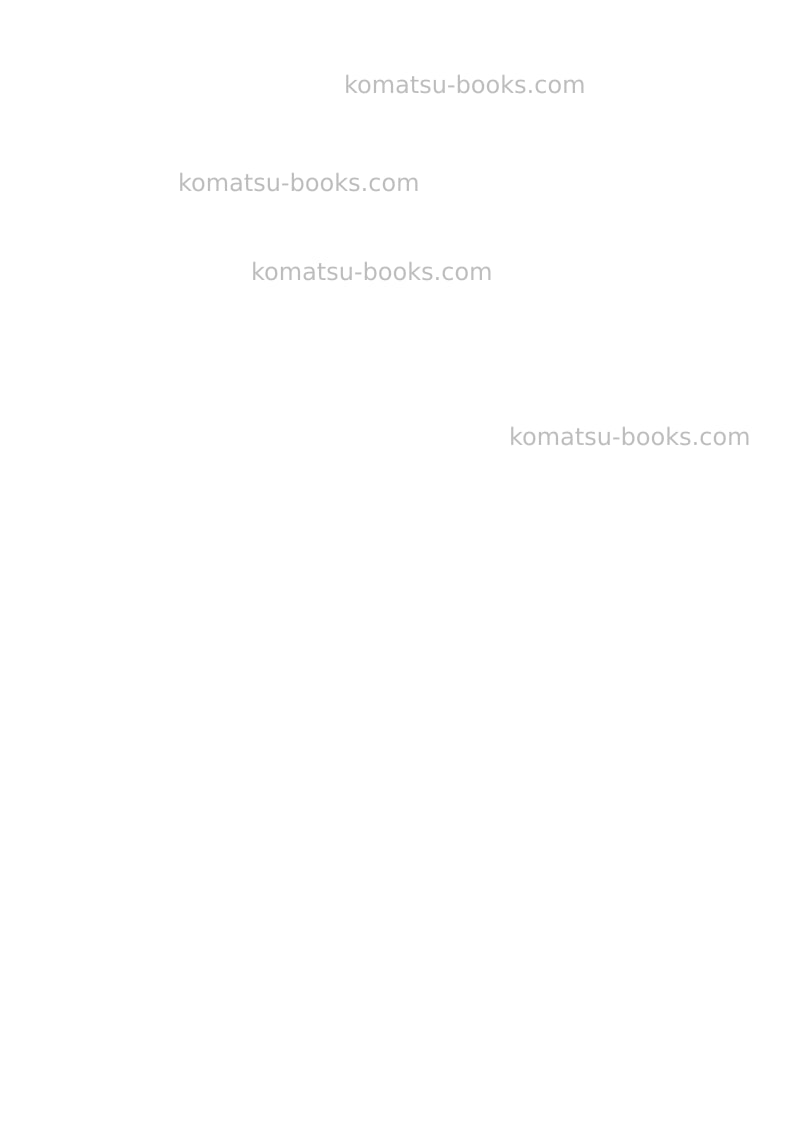 Komatsu pc78us-10jpn Repair & maintenance cover Page 2 Komatsu pc78us-10jpn Repair & maintenance cover Page 2