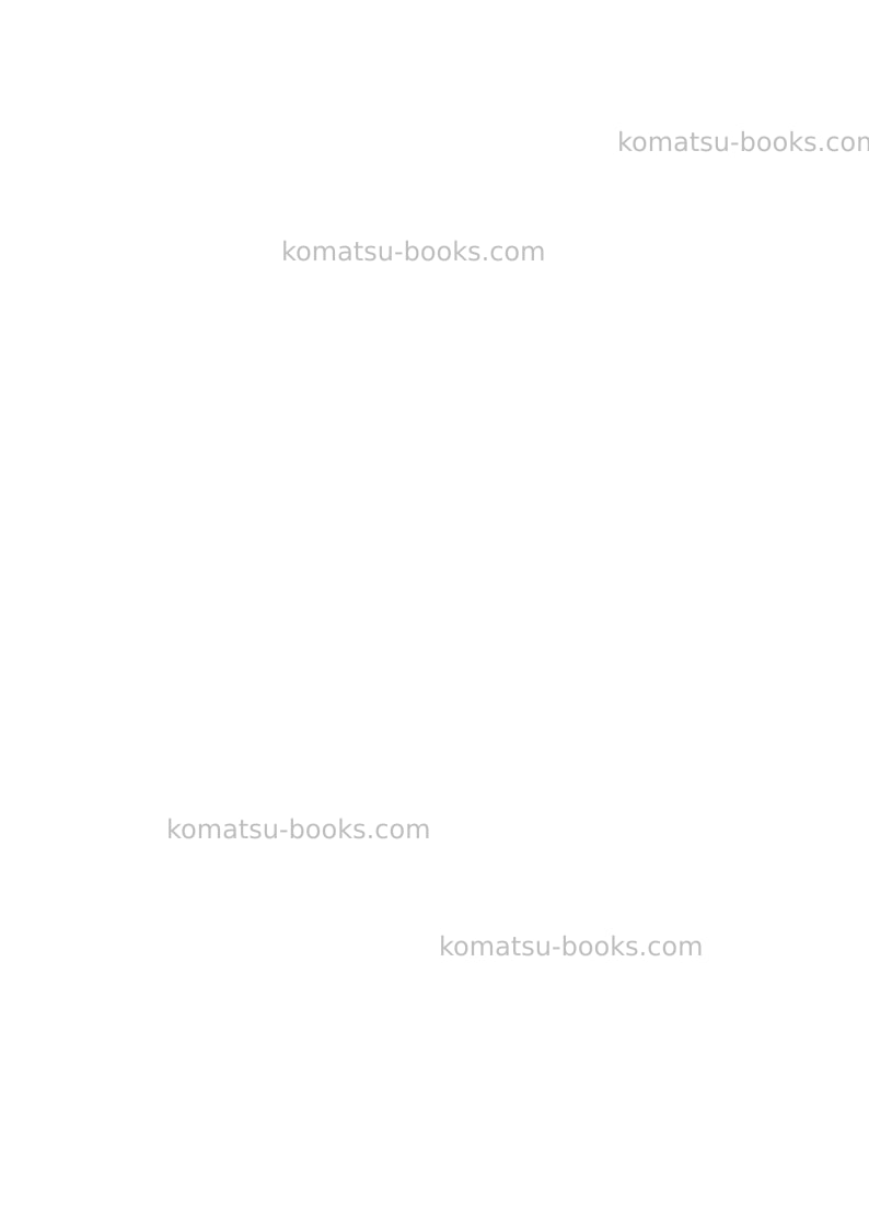 Komatsu d65exi-18jpn Repair & maintenance cover Page 2