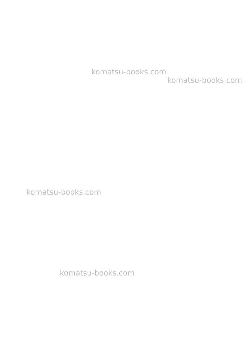 Komatsu 4d88e-7jpn Repair & maintenance cover Page 2 Komatsu 4d88e-7jpn Repair & maintenance cover Page 2