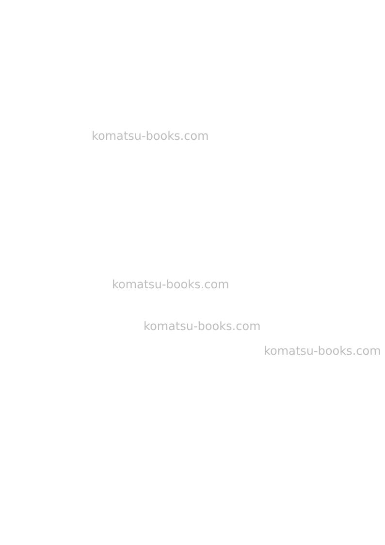 Komatsu d37ex-24jpn Field assembly manual cover Page 2 Komatsu d37ex-24jpn Field assembly manual cover Page 2
