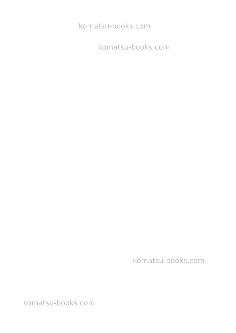 Komatsu wd600-6jpn-r Repair & maintenance cover Page 2