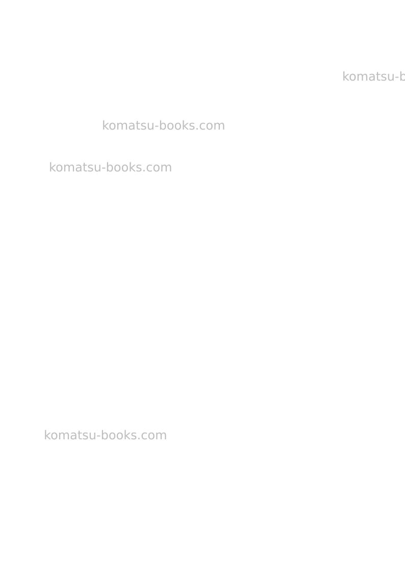 Komatsu gd535-5jpn Repair & maintenance cover Page 2