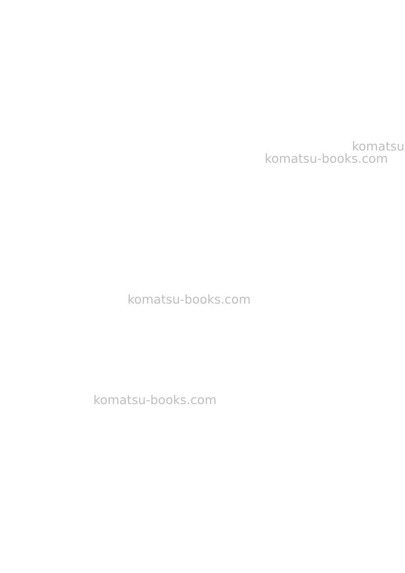 Komatsu d65pxi-18jpn-radio control spec. Repair & maintenance cover Page 2