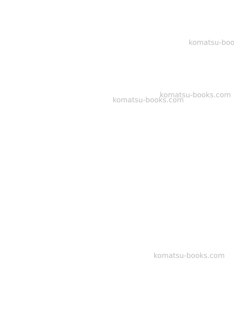 Komatsu d65px-18jpn Repair & maintenance cover Page 2