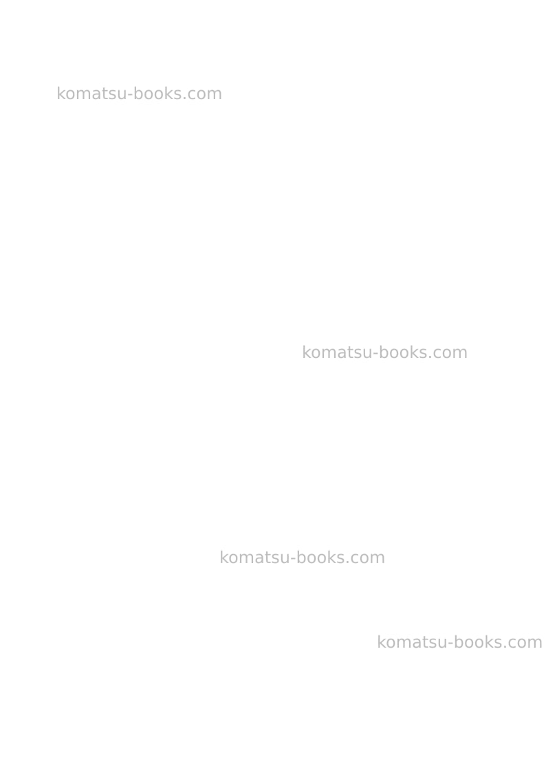 Komatsu d155ax-8jpn-sandy soil spec. Repair & maintenance cover Page 2
