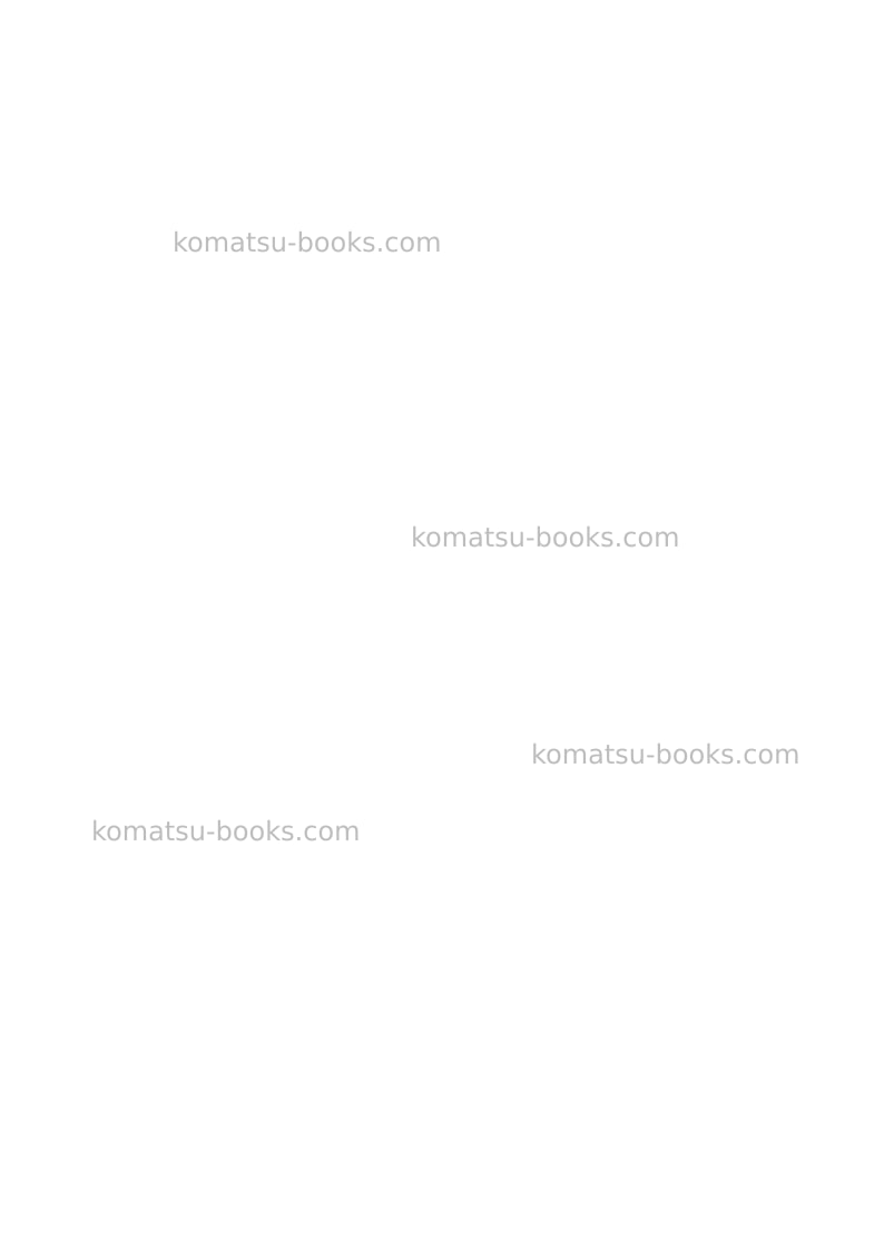 Komatsu d65px-18jpn Repair & maintenance cover Page 2