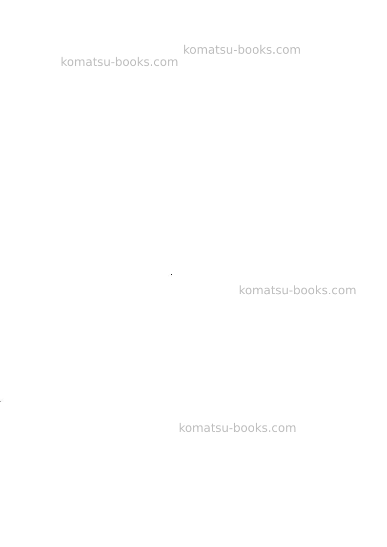 Komatsu pc8000-1deu-diesel Repair & maintenance cover Page 2
