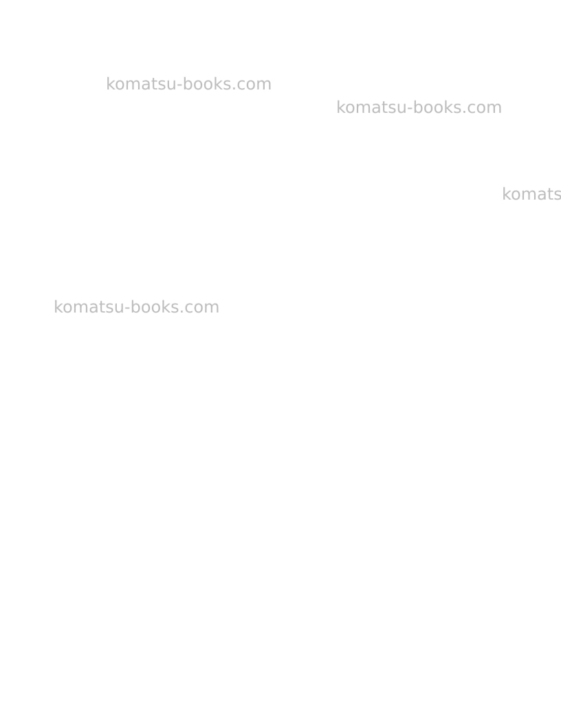 Komatsu 555 Repair & maintenance cover Page 2