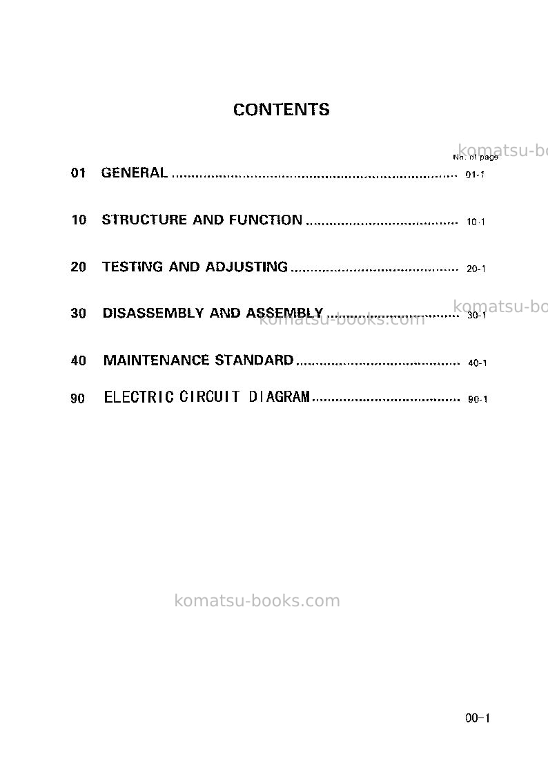 Komatsu wa420-3chn Repair & maintenance cover Page 2