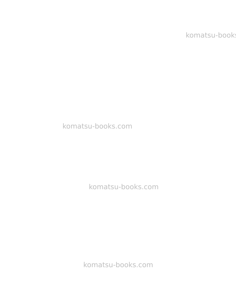 Komatsu wa700-3jpn Operation manual cover Page 2 Komatsu wa700-3jpn Operation manual cover Page 2