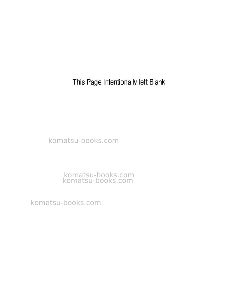 Komatsu d85px-15jpn-e0 Operation manual cover Page 2 Komatsu d85px-15jpn-e0 Operation manual cover Page 2