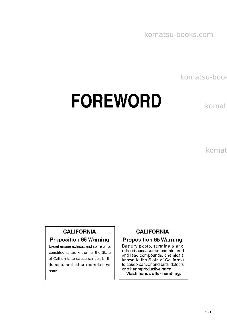 Komatsu hm300-2jpn Operation manual cover Page 2 Komatsu hm300-2jpn Operation manual cover Page 2