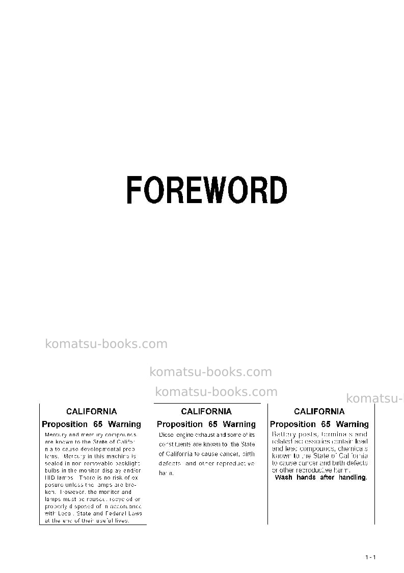 Komatsu pc2000-8jpn Operation manual cover Page 2 Komatsu pc2000-8jpn Operation manual cover Page 2