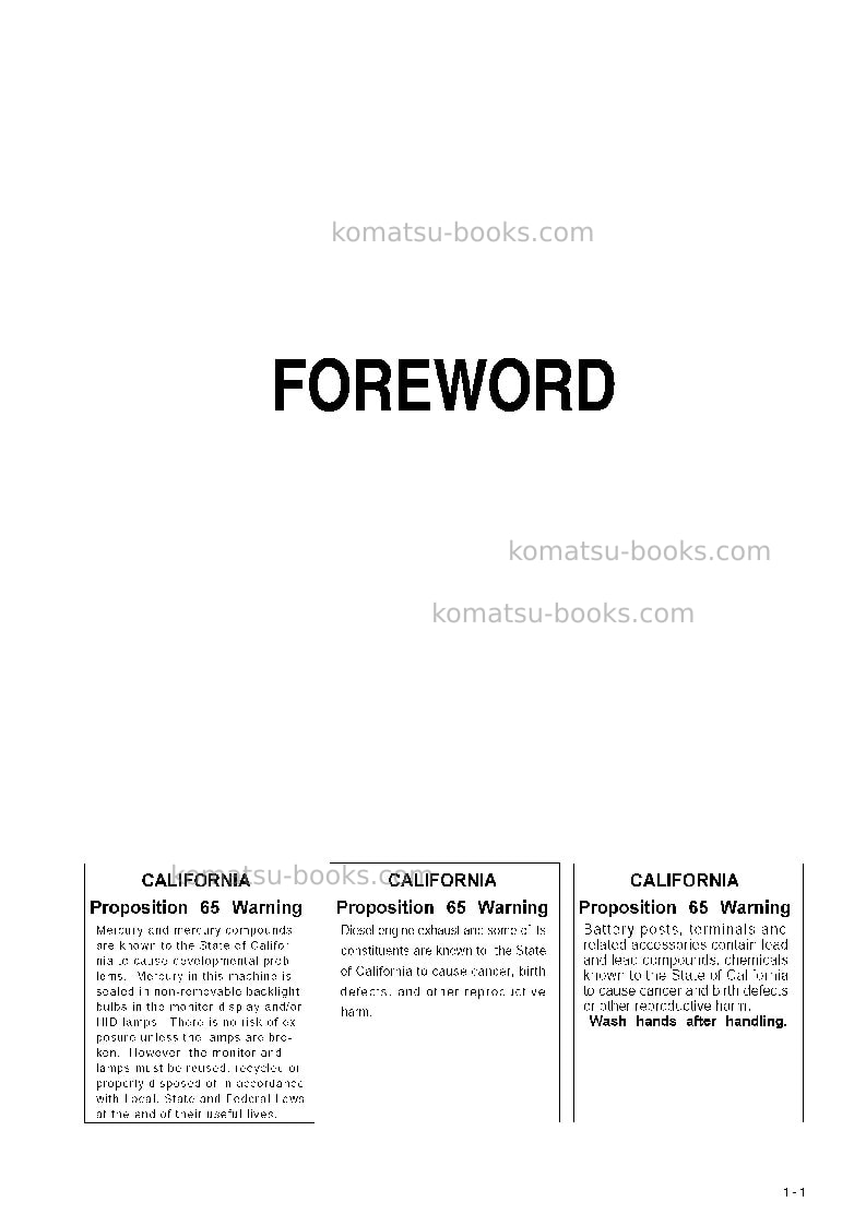 Komatsu wa800-3jpn-e0 Operation manual cover Page 2 Komatsu wa800-3jpn-e0 Operation manual cover Page 2