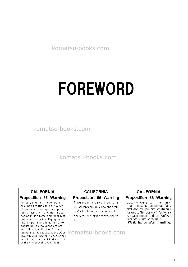 Komatsu pc450-8jpn-work equipment grease 500h Operation manual cover Page 2 Komatsu pc450-8jpn-work equipment grease 500h Operation manual cover Page 2