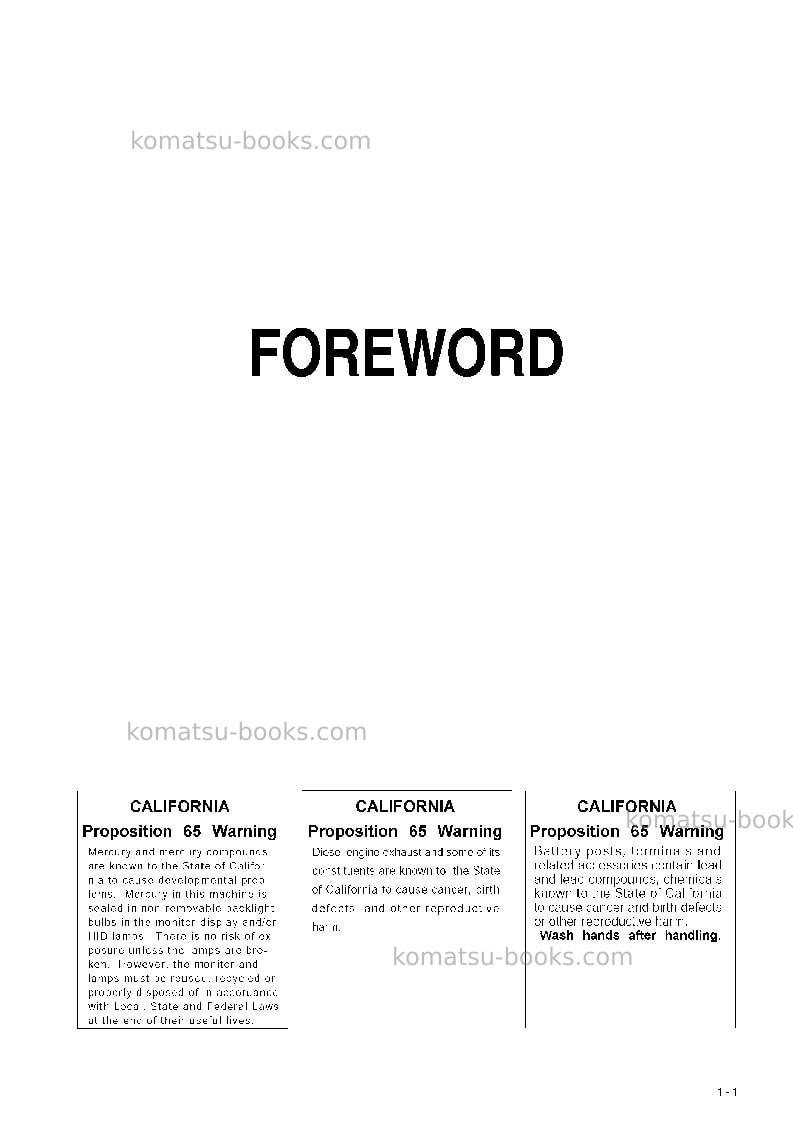 Komatsu wa1200-6jpn Operation manual cover Page 2 Komatsu wa1200-6jpn Operation manual cover Page 2