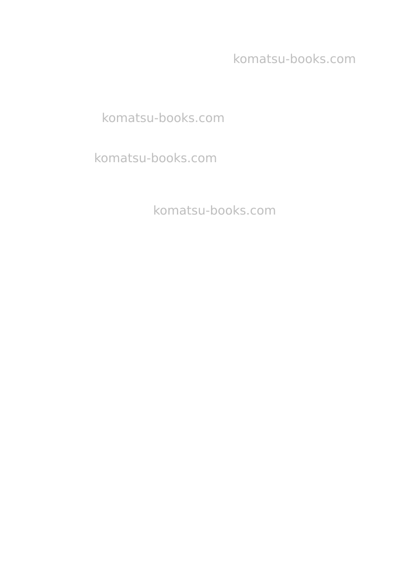 Komatsu pc09-1jpn Operation manual cover Page 2