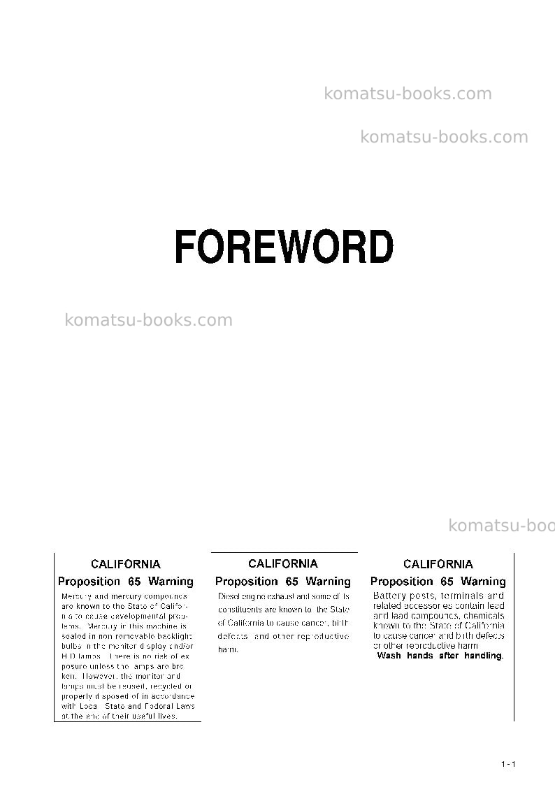 Komatsu wa900-3jpn-e0 Operation manual cover Page 2 Komatsu wa900-3jpn-e0 Operation manual cover Page 2