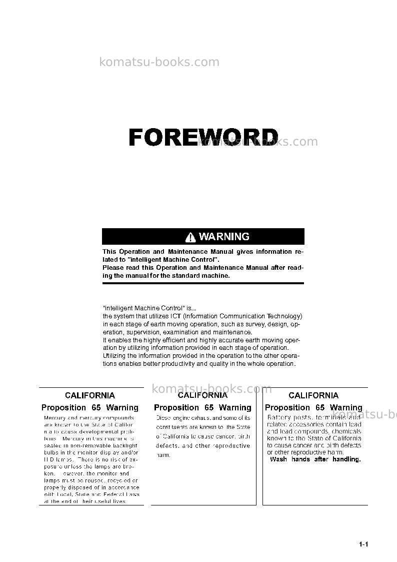 Komatsu d61exi-23jpn Operation manual cover Page 2 Komatsu d61exi-23jpn Operation manual cover Page 2