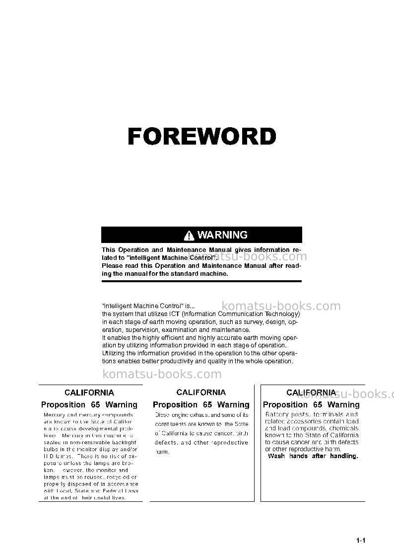 Komatsu d37pxi-23jpn Operation manual cover Page 2 Komatsu d37pxi-23jpn Operation manual cover Page 2