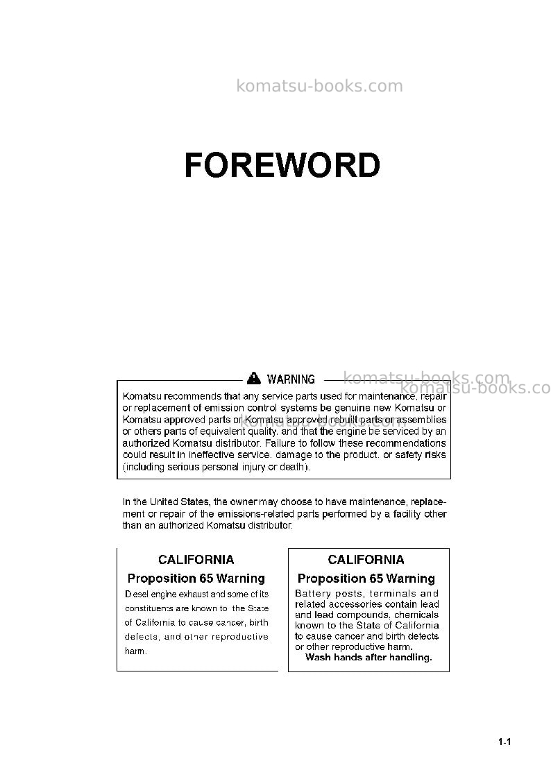 Komatsu d65wx-18jpn Operation manual cover Page 2 Komatsu d65wx-18jpn Operation manual cover Page 2