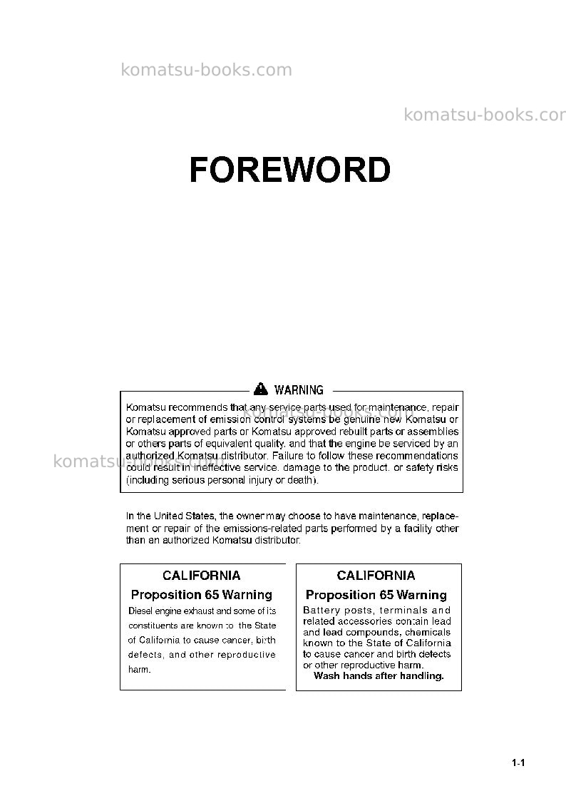 Komatsu hm300-5jpn Operation manual cover Page 2 Komatsu hm300-5jpn Operation manual cover Page 2