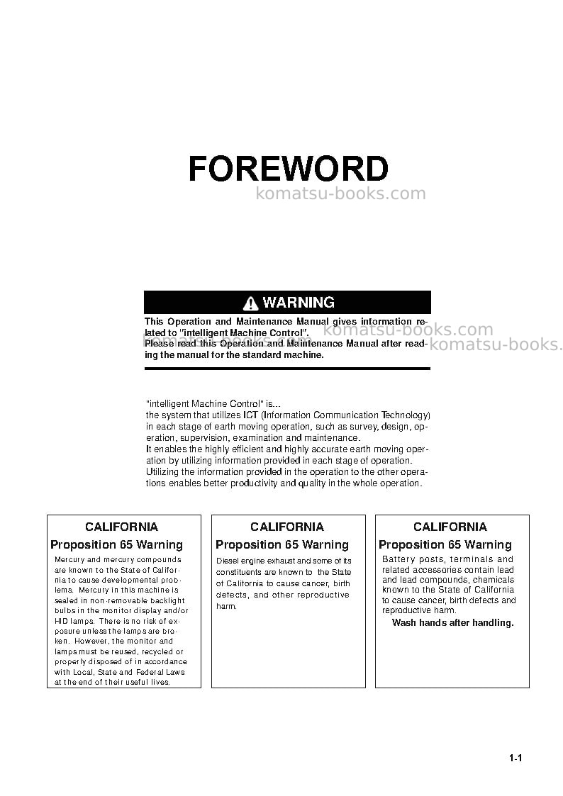 Komatsu d65pxi-18jpn Operation manual cover Page 2 Komatsu d65pxi-18jpn Operation manual cover Page 2