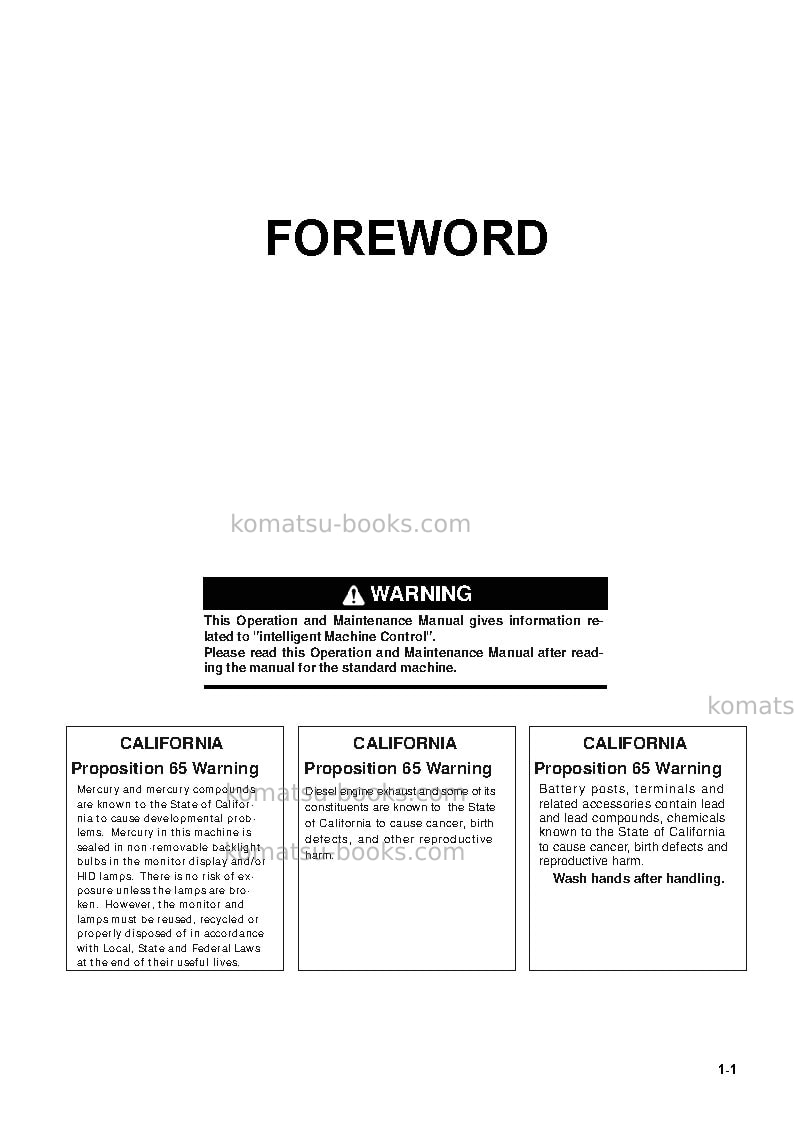 Komatsu d85pxi-18jpn Operation manual cover Page 2 Komatsu d85pxi-18jpn Operation manual cover Page 2