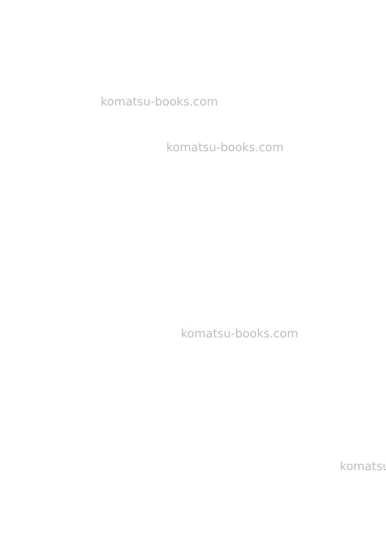 Komatsu d51px-24jpn Operation manual cover Page 2 Komatsu d51px-24jpn Operation manual cover Page 2