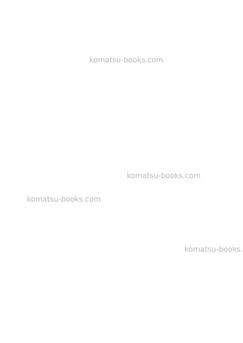 Komatsu wa475-10jpn Operation manual cover Page 2 Komatsu wa475-10jpn Operation manual cover Page 2