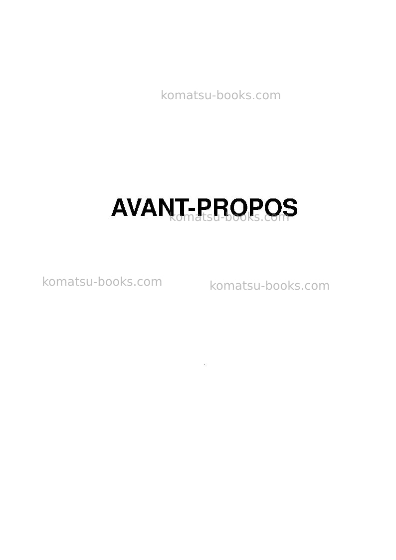 Komatsu gd655-3cjpn-vh Manuel d'utilisation couverture Page 2
