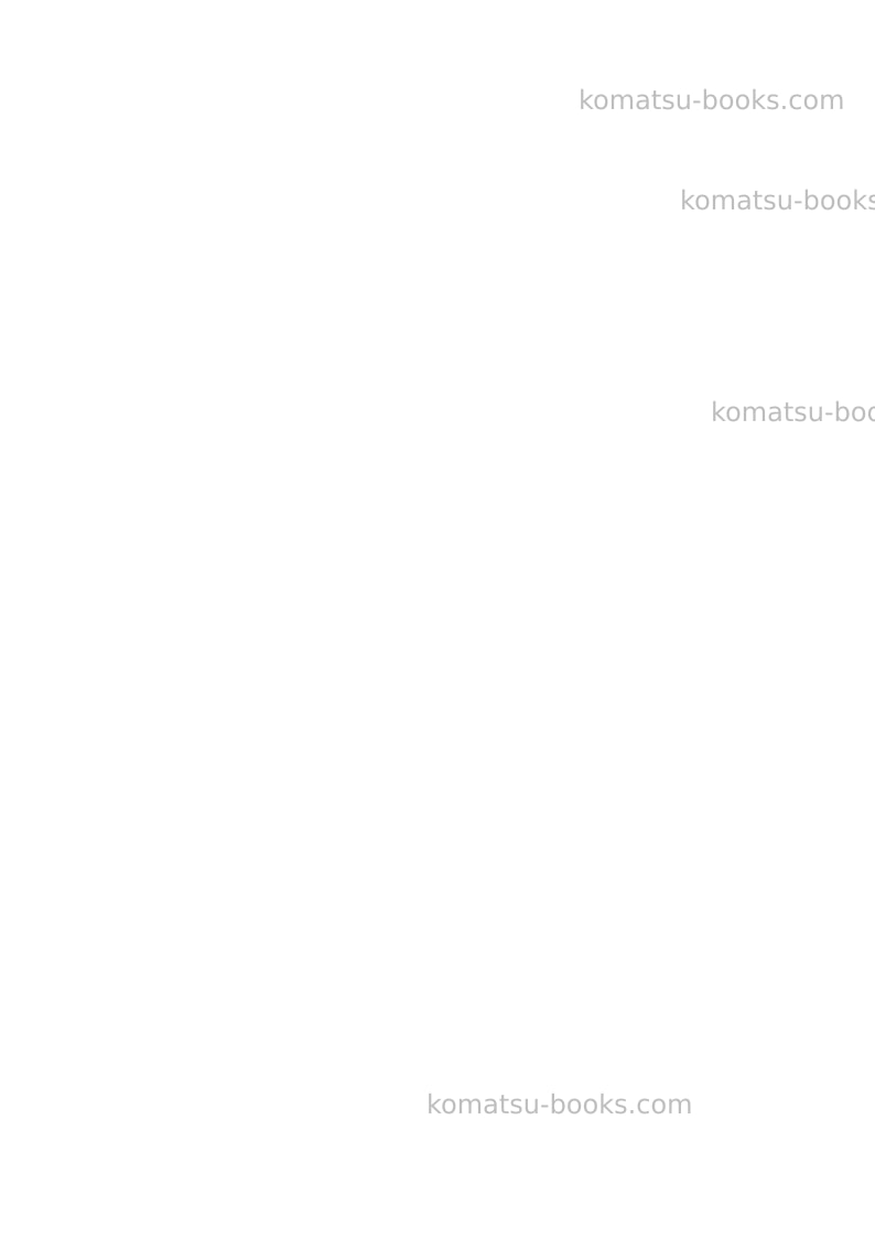 Komatsu pw150es-6gbr-k Operation manual cover Page 2
