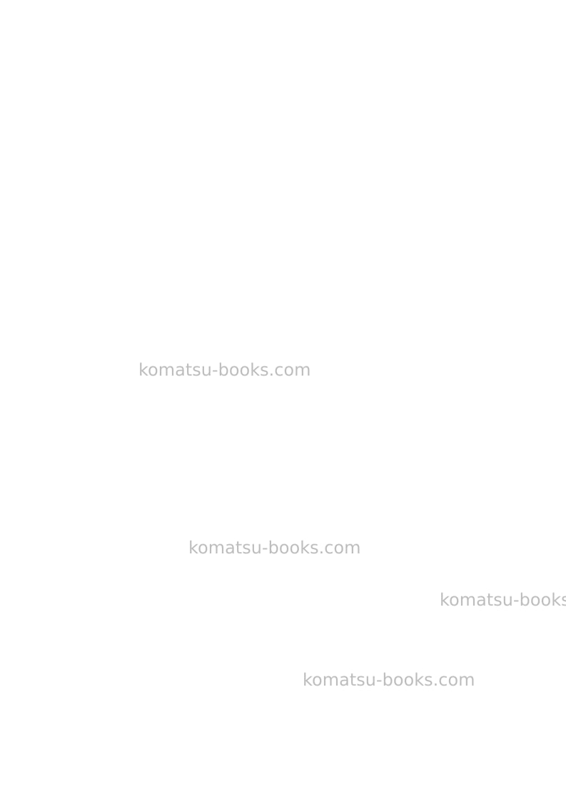 Komatsu pc200en-6gbr-k Operation manual cover Page 2 Komatsu pc200en-6gbr-k Operation manual cover Page 2