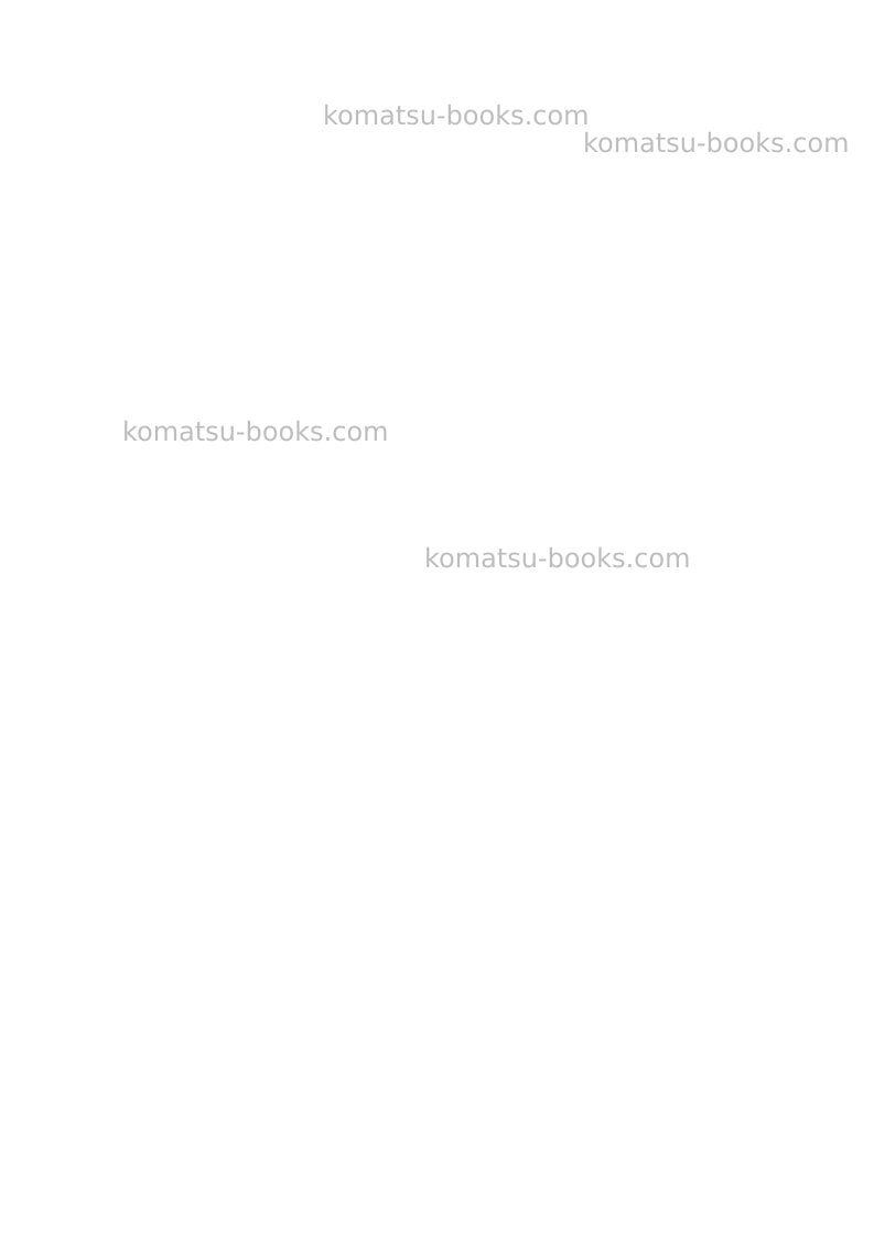 Komatsu pw170es-6gbr-k Operation manual cover Page 2