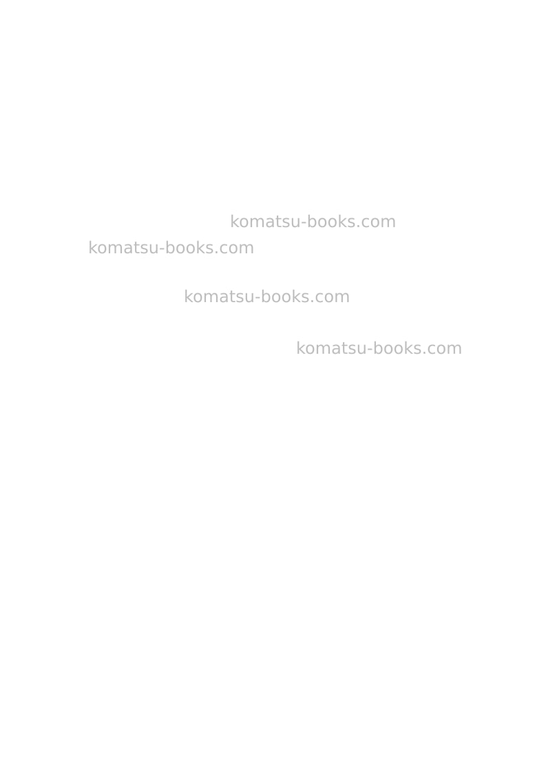 Komatsu pc450-6gbr-k Operation manual cover Page 2