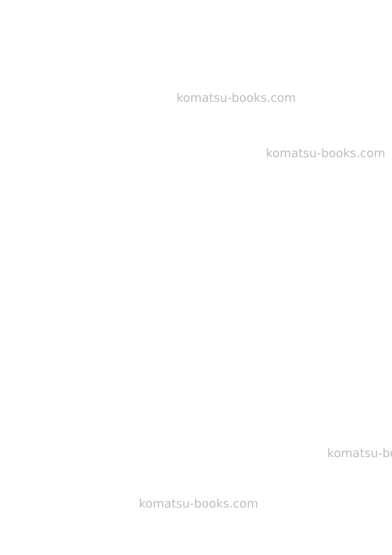 Komatsu pc450lc-7gbr-k Operation manual cover Page 2 Komatsu pc450lc-7gbr-k Operation manual cover Page 2