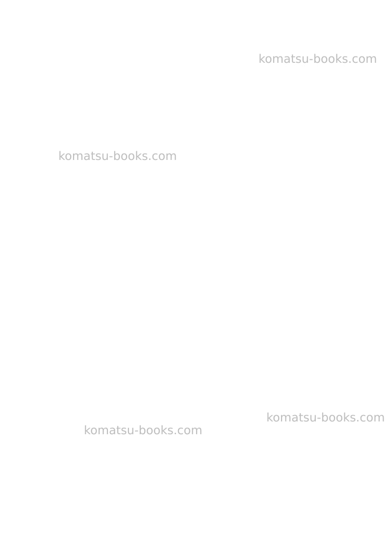 Komatsu pw160-7gbr-k Operation manual cover Page 2 Komatsu pw160-7gbr-k Operation manual cover Page 2
