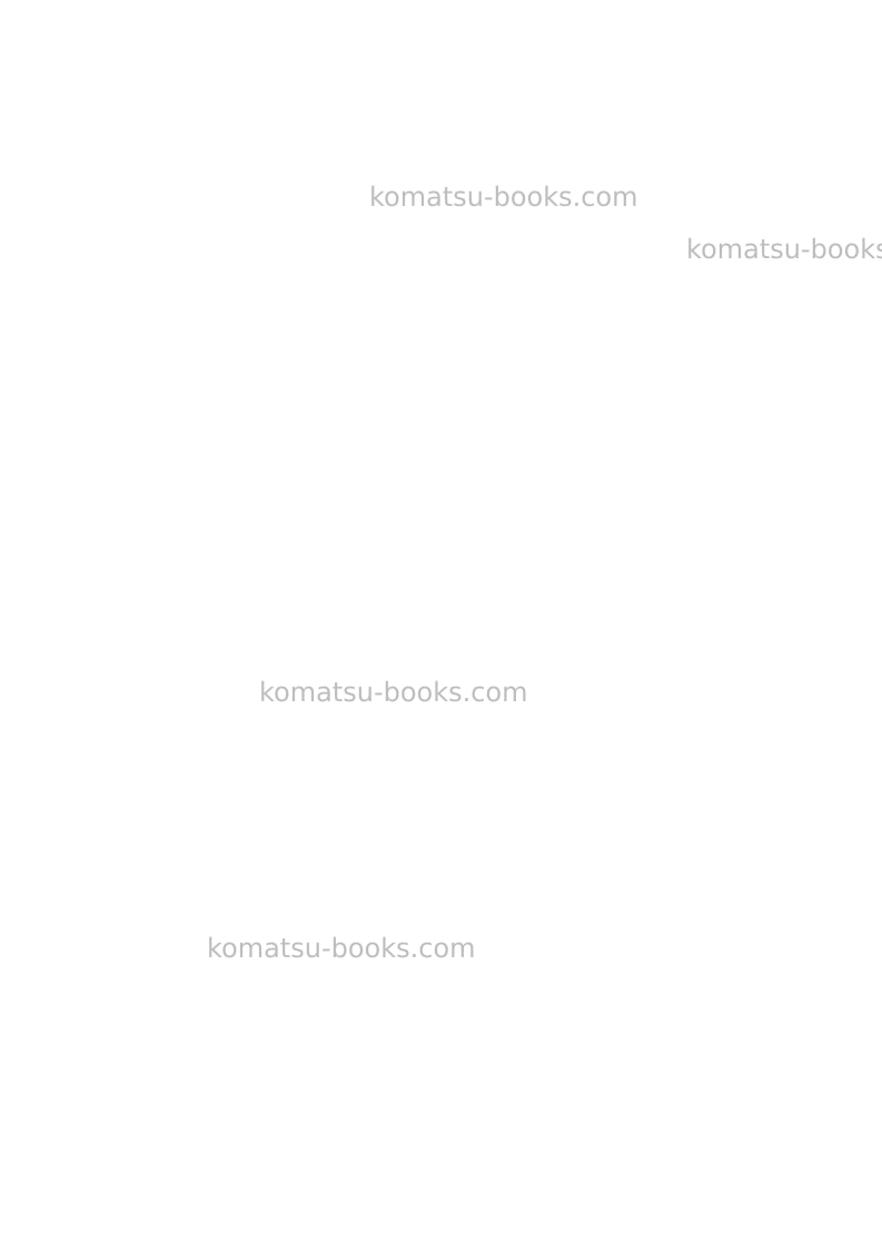 Komatsu pc130-7gbr-k Operation manual cover Page 2 Komatsu pc130-7gbr-k Operation manual cover Page 2