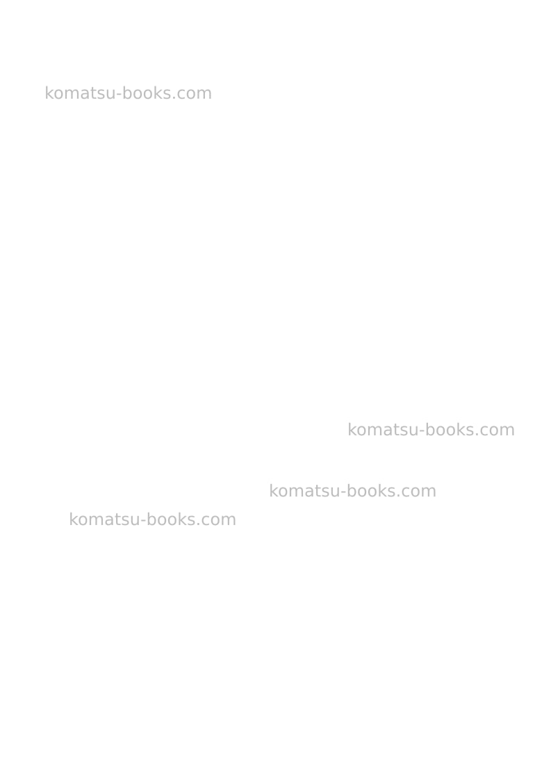 Komatsu pc130-7gbr-k Operation manual cover Page 2 Komatsu pc130-7gbr-k Operation manual cover Page 2