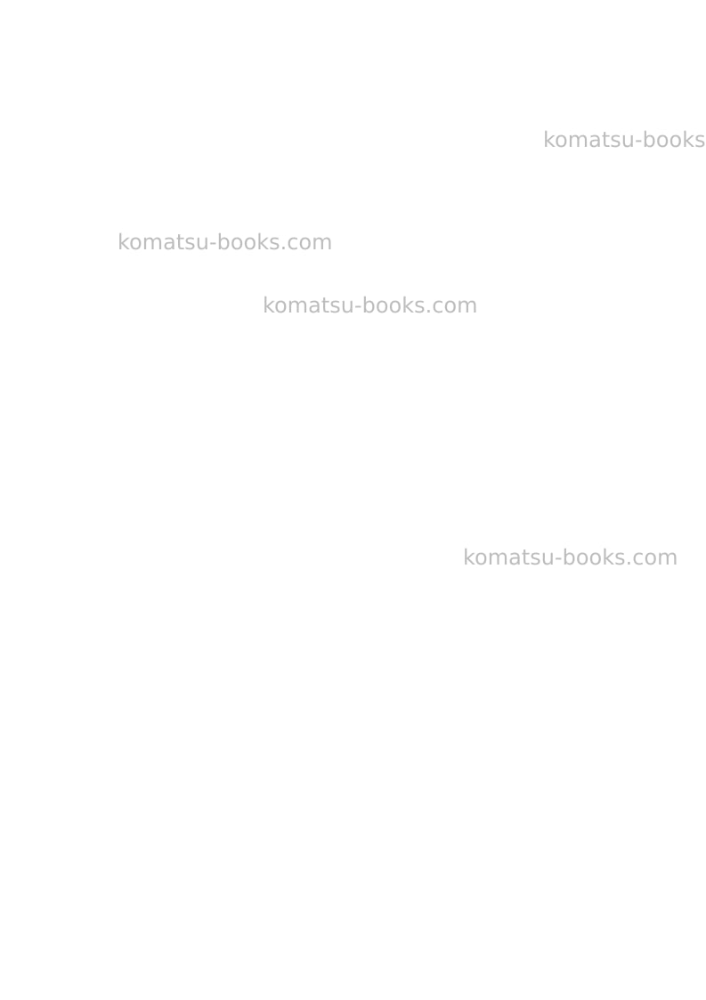 Komatsu pw180-7gbr-k Operation manual cover Page 2 Komatsu pw180-7gbr-k Operation manual cover Page 2