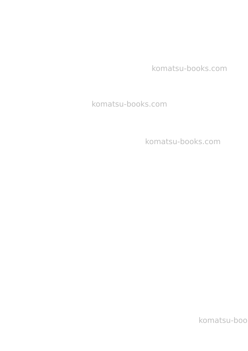 Komatsu pc450-8gbr Operation manual cover Page 2 Komatsu pc450-8gbr Operation manual cover Page 2