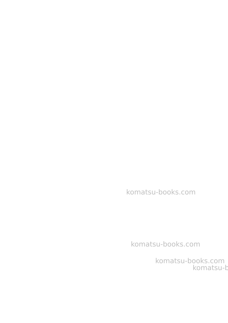 Komatsu pc450-8gbr Operation manual cover Page 2