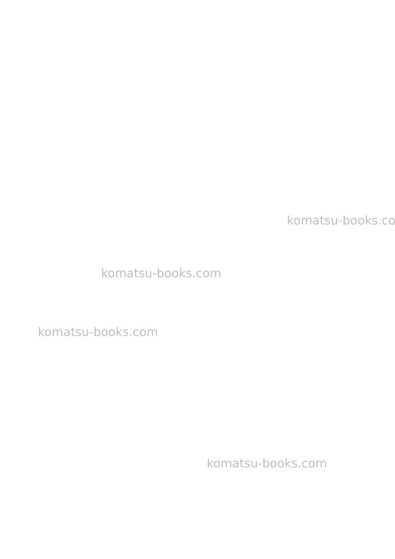 Komatsu pc600lc-8gbr Repair & maintenance cover Page 2