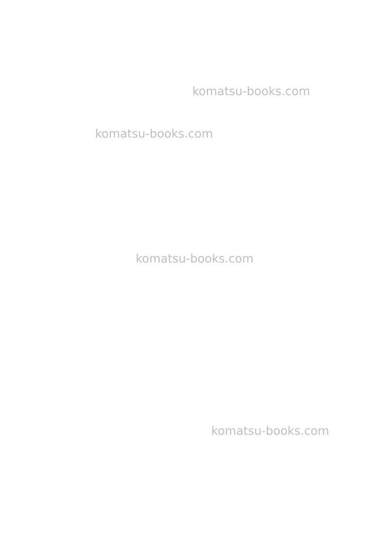 Komatsu pc160lc-8gbr Repair & maintenance cover Page 2