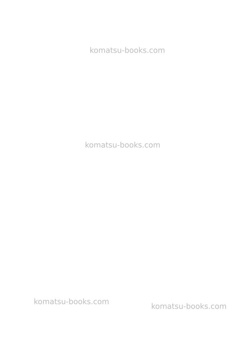 Komatsu pc210lc-10gbr Operation manual cover Page 2 Komatsu pc210lc-10gbr Operation manual cover Page 2