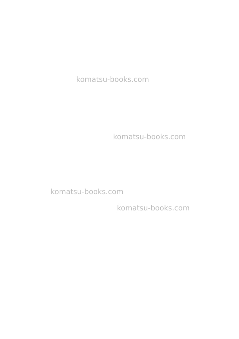 Komatsu wa75-3deu Operation manual cover Page 2 Komatsu wa75-3deu Operation manual cover Page 2